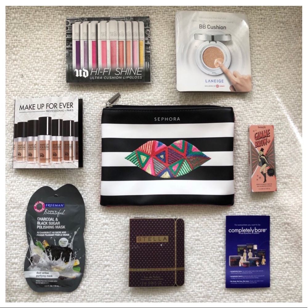 Sephora Makeup Bag w/ Samples